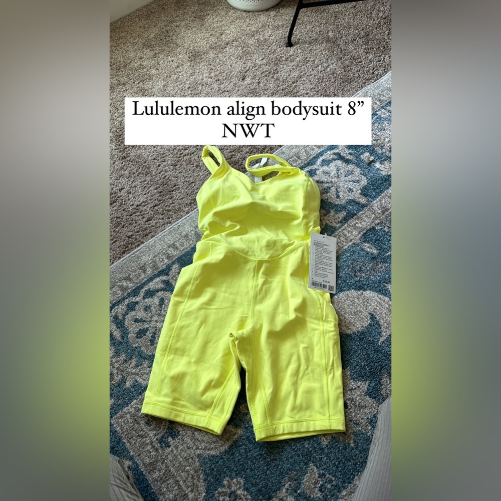 Lululemon bodysuit - highlighter yellow - Picture 1 of 2